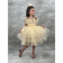 Stella Butik Kat Kat Yaren Kız Çocuk Elbise