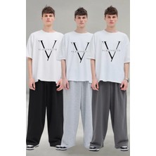 Vladivosto Paçası Ayarlanabilir Düşük Bel 2 Iplik Bol Kalıp Büyük Beden Baggy