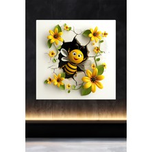 Lucena Metal Tablo Duvardaki Delik Koleksiyonu - Arı 5