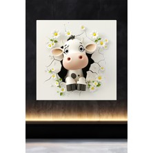 Lucena Metal Tablo Duvardaki Delik Koleksiyonu - Inek 2