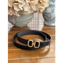 Gold Tokalı Ince Kadın Kemer