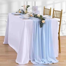 Ayzen Home  75X300 cm Şifon Runner, Masa Koşucu, Organizasyon Icın Örtü