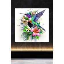 Lucena Metal Tablo Duvardaki Delik Koleksiyonu - Sinek Kuşu 2