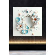 Lucena Metal Tablo Duvardaki Delik Koleksiyonu - Deniz Kabuğu 4