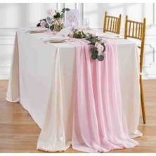 Ayzen Home  75X300 cm Şifon Runner, Masa Koşucu, Organizasyon Icın Örtü