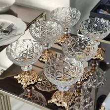 Assa Bazaar ASSA BAZAAR Estrella Ayaklı Kase 6’lı Set – Cam Sunumluk, Tatlı, Dondurmalık & Çerezlik