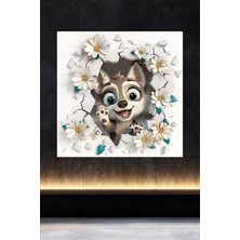 Lucena Metal Tablo Duvardaki Delik Koleksiyonu - Kurt 4