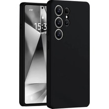 Samsung Galaxy S25 Ultra Kılıf Nano Içi Kadife Silikon - Siyah KAYALI27-Y7898UKY
