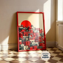 Persona Istanbul Artificial Collection Kızıl Şafak Şehri - Mistik Manzara (Çerçevesiz)