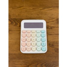 İtalyano Italyano Renkli Tuşlu Masaüstü Hesap Makinesi - 12 Haneli (Mor/lila)