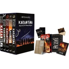 İndigo Kitap Karantina Serisi Seti-5 Kitap Takım- Ciltli Kutulu ve Duzah 1 Nemea Vadisi Hediyeli Kutu Yan Boyalı