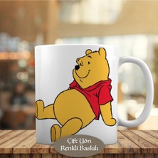 Mio Life Winnie The Pooh Mutlu Oturan Ayıcık Kupa Bardak Hediyelik-Pooa