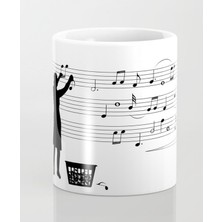 Mio Life Notalar Porselen Kupa Bardak