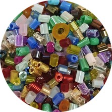 Royaleks Kesme Cam Boncuk 2mm - 20 Gram - Karışık Renkli -BNC309