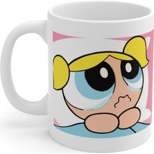 Mio Life Beyaz Powerpuff Girls Bubbles Baskılı Kupa Bardak