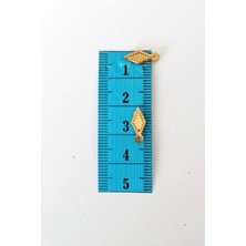 Royaleks Oya Abiye Bileklik Kolye Pleksi Metalik Plastik Pul Altın Renk 24 Gram 300 Adet - BNC550