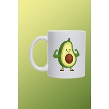 Mio Life Şirin ve Kaslı Avokado Tasarımlı Seramik Kupa