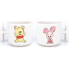 Mio Life Winnie The Pooh Pooh, Piglet 2'li El Yapımı T Kulplu Fincan