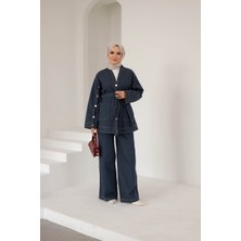 Muq Official Aysima Kot Ceket Pantolon Takım