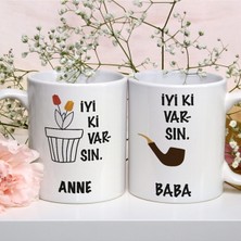 Mio Life Hediye Anneler Gu?nu? Babalar Gu?nu? Iyi Ki Varsın Anne-Baba Baskılı Kupa