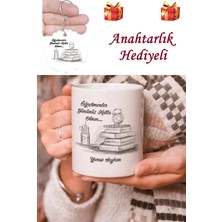 Mio Life Anahtarlık Hediyeli Isme Özel Öğretmenler Günü Baskılı Kupa Bardak