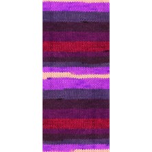 Nako 1 Adet Vega Stripe Premium Akrilik El Örgü Ipi Yünü No: 82412