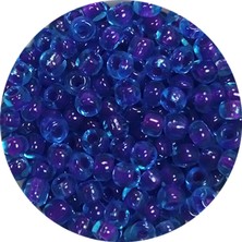 Royaleks Dökme Cam Kum Boncuk (8/0) 3 mm - 60 Gram - Şeffaf Koyu Mavi - BNC202