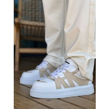 Nil Avm CH2407  Cbt Starx Erkek Spor Ayakkabı Beyaz / Bej