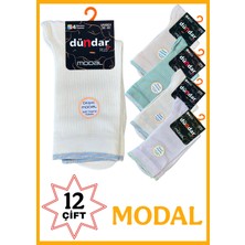 Dündar Plus Kadın Modal Kokulu Fitilli Soket Çorap Asorti 36-40