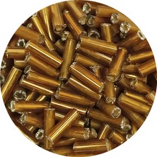 Royaleks Uzun Boru Kesme Boncuk Çap 2mm Uzunluk 10 mm - 60 Gram - Altın Sarısı - BNC270