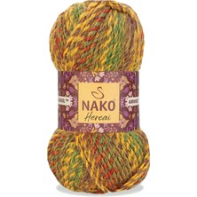 Nako 5 Adet Hercai Ebruli Hırka Kazak Atkı Bere El Örgü Ipi Yünü 7252