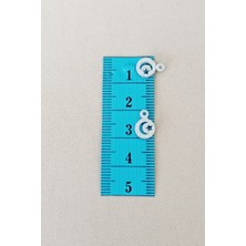 Royaleks Oya Abiye Bileklik Kolye Pleksi Metalik Plastik Pul Gümüş Renk 8 Gram 100 Adet - BNC516