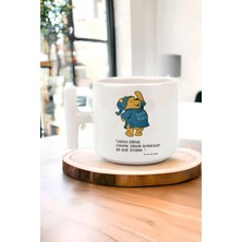 Mio Life Porselen T Kupa Bardak, T Kulp Bardak Winnie The Pooh Aşk Dostluk Arkadaşlık Kardeşlik Sevgi