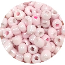 Royaleks Dökme Cam Kum Boncuk Büyük Boy (6/0) 4 mm - 20 Gram - Toz Pembe - BNC077