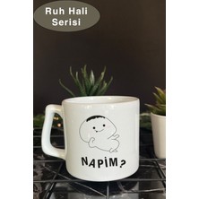 Mio Life Ruh Hali Serisi Komik Yazılı Tasarım Bardak, Hediye Kupa Bardak