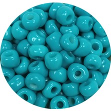 Royaleks Dökme Cam Kum Boncuk Büyük Boy (6/0) 4 mm - 20 Gram - Camgöbeği Yeşili - BNC082