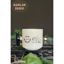 Mio Life Sevgili Tasarımlı Kupa Bardak Takımı, Sevgiliye Hediye, Seni Seviyorum Bardak