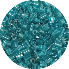 Royaleks Kesme Cam Boncuk 2mm - 20 Gram - Şeffaf Turkuaz -BNC316