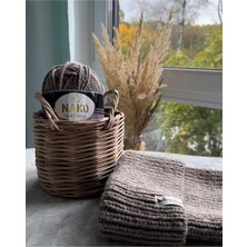 Nako 1 Adet Sport Wool Atkı Bere Ceket Yelek Örgü Ipi Yünü No: 2807 Bonsai Çiçeği