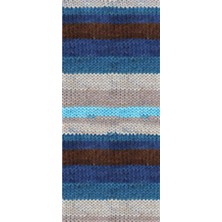 Nako 5 Adet Vega Stripe Premium Akrilik El Örgü Ipi Yünü No: 82422