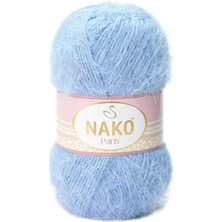 Nako 5 Adet Paris El Örgü Ipi Yünü Mavi 4129