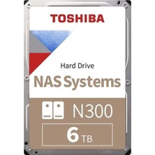 Toshiba Toshıba N300, MN10ADA600S, 3.5&amp;quot;, 6tb, 512MB 7200 Rpm, Sata3, 7/24 Nas, Server, HDD