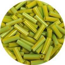 Royaleks Uzun Boru Kesme Boncuk Çap 2mm Uzunluk 10 mm - 60 Gram - Yeşil - BNC282