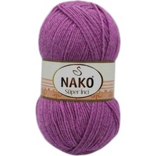 Nako 1 Adet Süper Inci El Örgü Ipi 100 gr Eflatun 23315