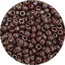 Royaleks Dökme Cam Kum Boncuk (8/0) 3 mm - 20 Gram - Parlak Koyu Kestane - BNC168