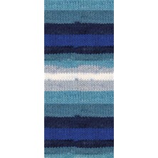 Nako 5 Adet Vega Stripe Premium Akrilik El Örgü Ipi Yünü No: 82423