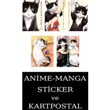 Athica Yayınları Kedim Oyunlarım ve Ben 1-2-3-4-5 Manga Seti (5 Kitap) / Anime-Manga Sticker ve Kartpostal Hediye