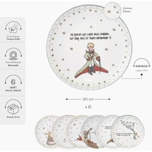 Küçük Prens Yeni 20 cm 6 Parça Seramik Pasta Seti