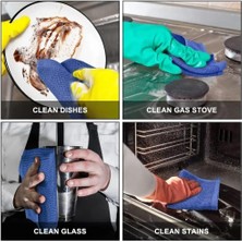 Bulaşık Bezleri, 6'lı PAKET%100 Pamuk Gofret Dokuma Süper Yumuşak Emici Bulaşık Havlusu, Çabuk Kuruyan Çay Havlusu Seti, Çabuk Kuruyan Temizlik Bezleri, 30X30 Cm, Lacivert