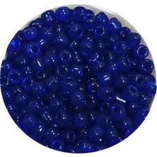 Royaleks Dökme Cam Kum Boncuk (11/0) 2 mm - 60 Gram -  Kral Mavi - BNC036